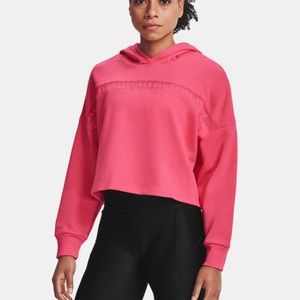 Under Armour Loose Taped Logo Fleece Hoodie